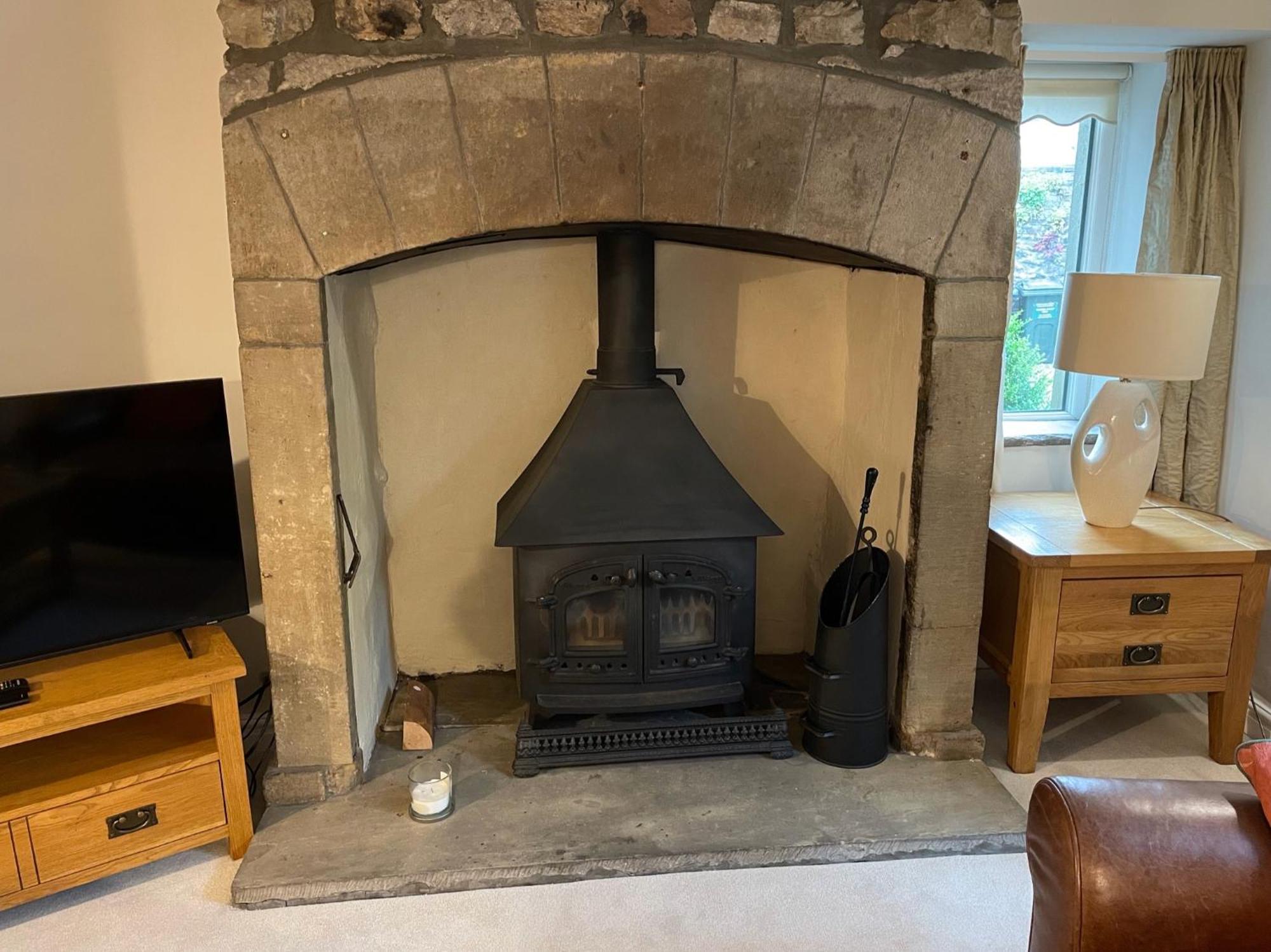 格拉辛顿 艾斯菲尔德庄园旅馆酒店 客房 照片 The fireplace in the living room